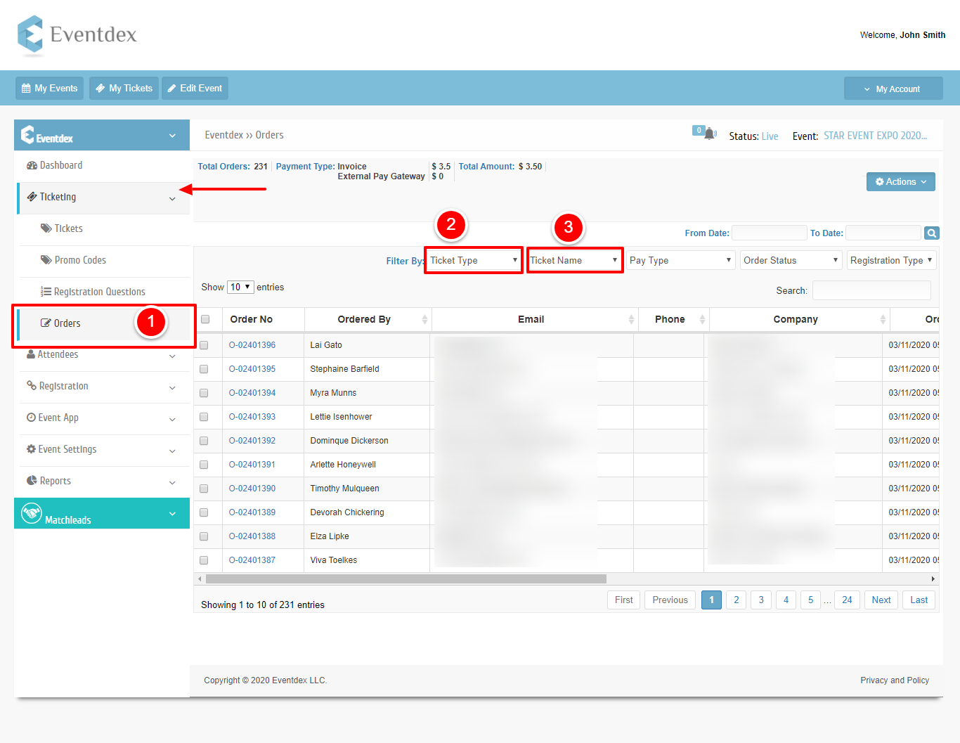 How To Check Ticket Type Ticket Name Orders Eventdex Help Guide