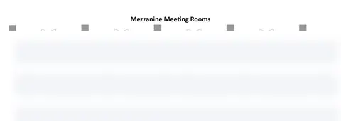 Preview of Mezzanine Meeting Rooms at Sheraton Hotel