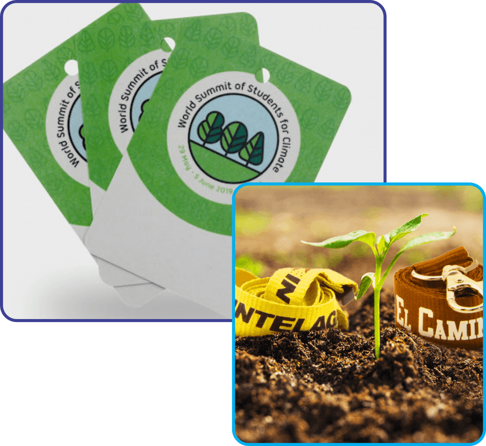 Biodegradable Event Badges and Lanyards